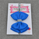 22 color new Baby hair bow flower Headband Silver ribbon Hair Band Handmade DIY hair accessories for children newborn toddler