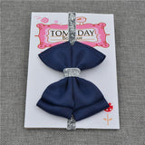 22 color new Baby hair bow flower Headband Silver ribbon Hair Band Handmade DIY hair accessories for children newborn toddler