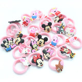 10PCS/Lot Fashion Kids Rubber Headbands Soft Fabric Cartoon Girls Headwear Children Hair accessories Hair Elastic Hair Bands