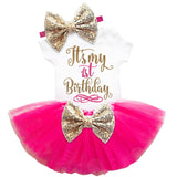 Baby Girl 1st Birthday Outfit Girls Home Outfit first baby clothing Tutu Sets Baby Girl Shirt romper headband pant bebes