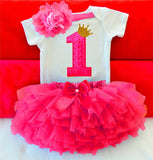 Baby Girl 1st Birthday Outfit Girls Home Outfit first baby clothing Tutu Sets Baby Girl Shirt romper headband pant bebes