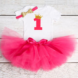 Baby Girl 1st Birthday Outfit Girls Home Outfit first baby clothing Tutu Sets Baby Girl Shirt romper headband pant bebes