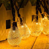 Hi-Lumix Warm White 20 led Fairy String light 8 mode 4M AC220V/110V Iron ball Teardrop decorative rope for indoor outdoor Party