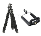 QQT Flexible Octopus Sponge Tripod for iPhone Samsung Xiaomi Huawei Mobile Phone Smartphone Tripod for Gopro DSLR Mount Camera