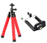 QQT Flexible Octopus Sponge Tripod for iPhone Samsung Xiaomi Huawei Mobile Phone Smartphone Tripod for Gopro DSLR Mount Camera
