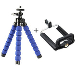 QQT Flexible Octopus Sponge Tripod for iPhone Samsung Xiaomi Huawei Mobile Phone Smartphone Tripod for Gopro DSLR Mount Camera