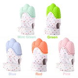 1pcs Silicone Teether Baby Pacifier Glove Teething Chewable Newborn Nursing Teether Beads Infant BPA Free Pastel 5 Colors W0091