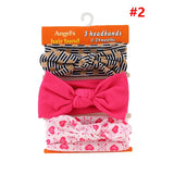 Gootrades 3PCS/Set Fashion Kids elastic hair band Girls Mix Styles Dots Knotted Headwear Flower Bowknot turban Hair Accessories