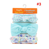 Gootrades 3PCS/Set Fashion Kids elastic hair band Girls Mix Styles Dots Knotted Headwear Flower Bowknot turban Hair Accessories