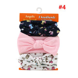 Gootrades 3PCS/Set Fashion Kids elastic hair band Girls Mix Styles Dots Knotted Headwear Flower Bowknot turban Hair Accessories
