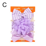 Gootrades 3PCS/Set Fashion Kids elastic hair band Girls Mix Styles Dots Knotted Headwear Flower Bowknot turban Hair Accessories