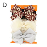 Gootrades 3PCS/Set Fashion Kids elastic hair band Girls Mix Styles Dots Knotted Headwear Flower Bowknot turban Hair Accessories