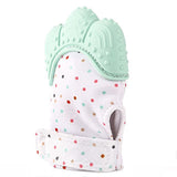 1pcs Silicone Teether Baby Pacifier Glove Teething Chewable Newborn Nursing Teether Beads Infant BPA Free Pastel 5 Colors W0091
