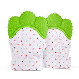 1pcs Silicone Teether Baby Pacifier Glove Baby Teething Chewable Newborn Nursing Mittens Teether Beads Infant BPA Free Pastel