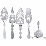 2017 New Stainless Steel Absinthe Spoon Cocktail Bar Utensils Bitter Scoop Absinthe Glass Cup Drink Ware Spoons Creative Filter