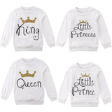 Parent-Child T-shirts Family Matching Clothes Mom Dad Baby Kid Long Sleeve Tops Family Letter Printed T-Shirt Summer Family Look