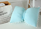 Baby Pillow Decorate Baby Room Decor Bow Tie Pom pom 30*25cm Kids Car Sofa Cushion Decorative Pillows cotton Baby Doll Toys