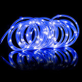 10m 100 LEDs Rope Tube String Lights Solar Power Xmas New Year Lamps Outdoor Garden Waterproof Light Decor Decorative String