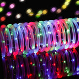 10m 100 LEDs Rope Tube String Lights Solar Power Xmas New Year Lamps Outdoor Garden Waterproof Light Decor Decorative String